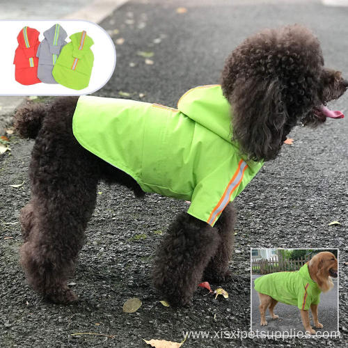 High Quality Outdoor Reflective Waterproof Pet Dog Raincoat
